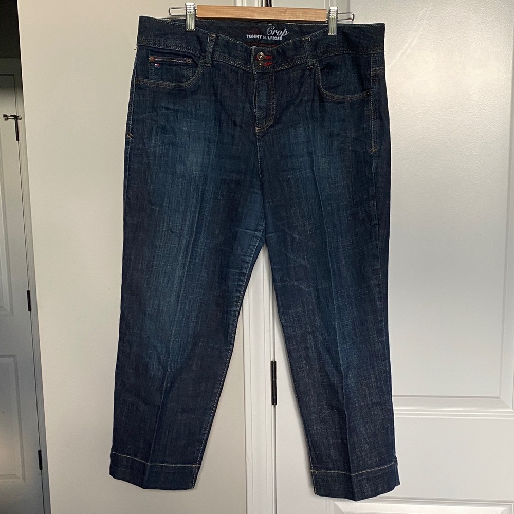 Tommy Hilfiger Blue Denim Cropped Jeans